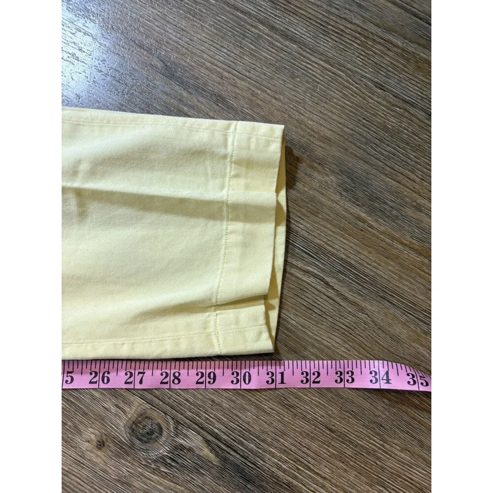 Polo Ralph Lauren Mens Chino Pants 33x32 (fits 32x31) Yellow Straight Fit Cotton